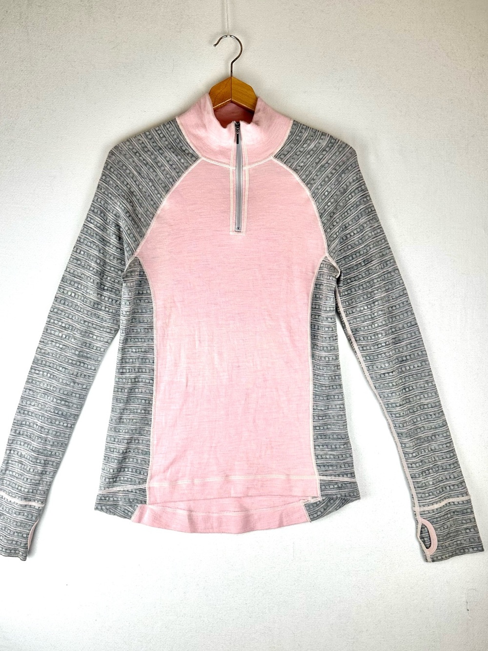 Akini Quarter Zip Merino Wool Sweater Raglan Outdoor